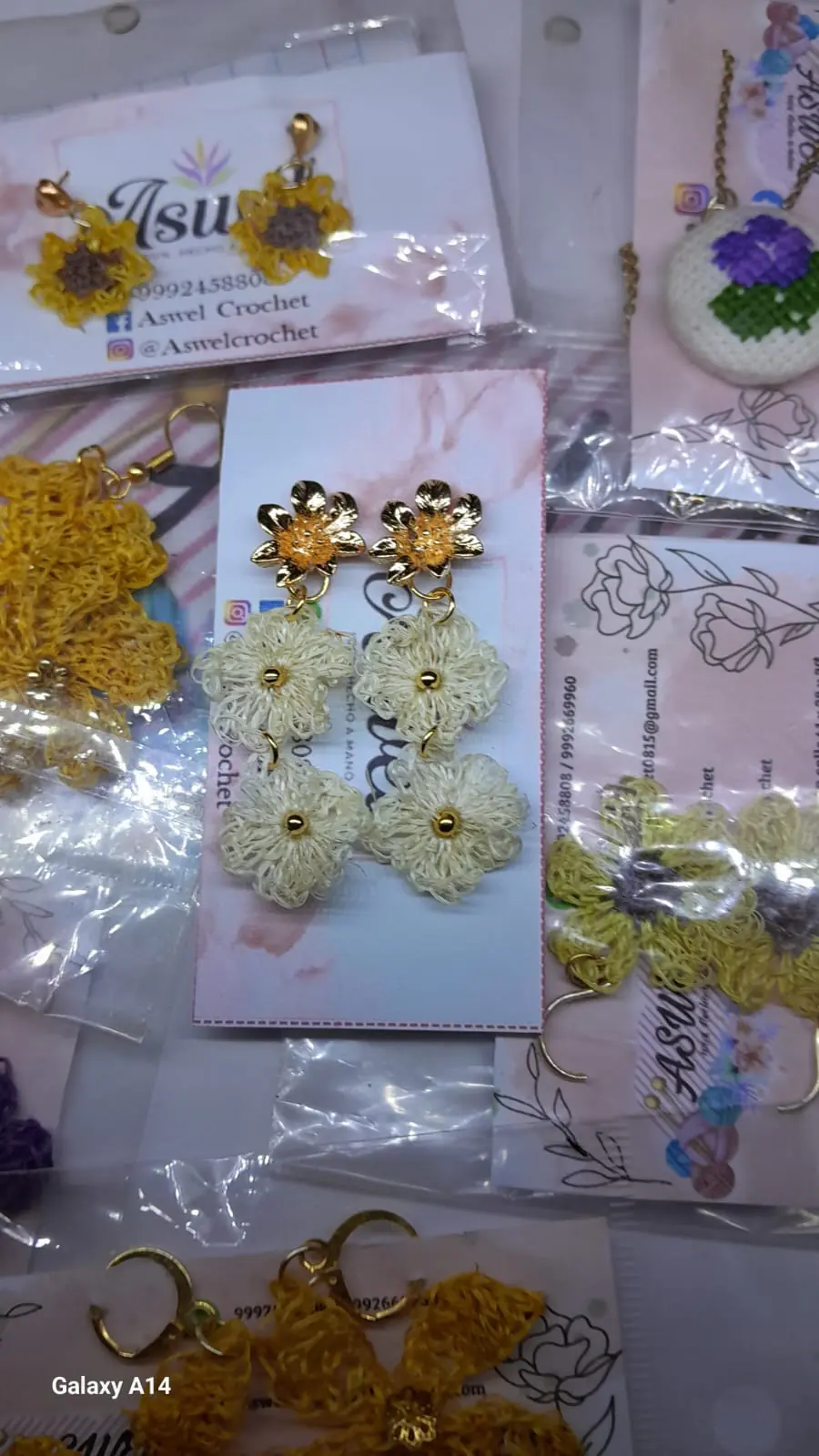 Aretes henequén (chapados en oro) - Imagen 1