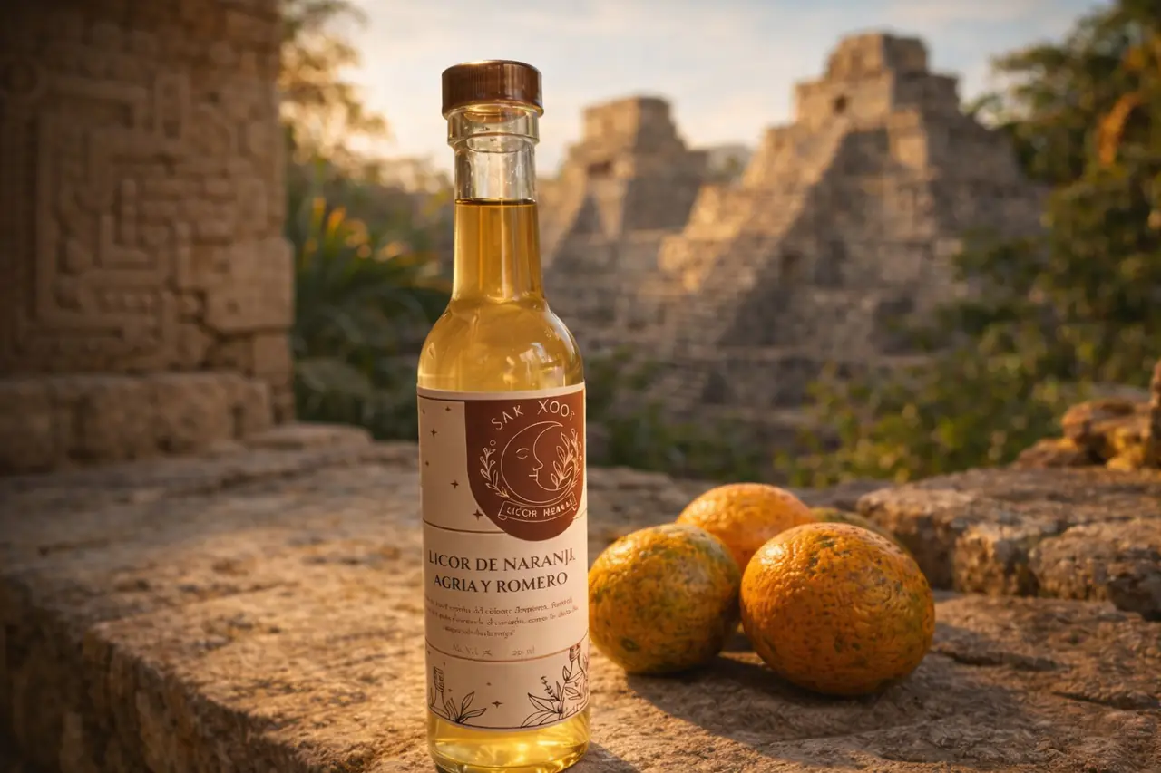 Licor de naranja agría y romero. - Imagen 1